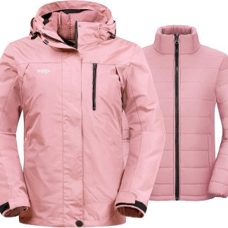 wantdo 3 in 1 Waterproof Ski Jacket Windproof Winter Snow image 1