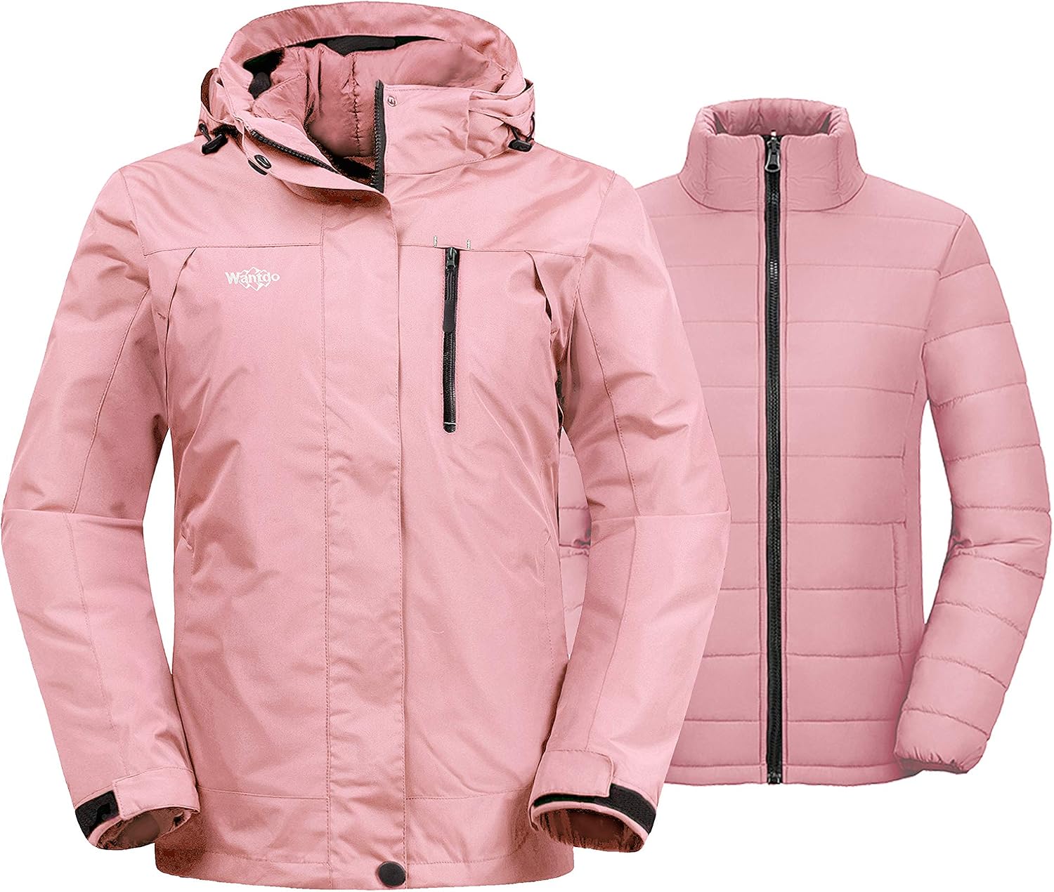 wantdo 3 in 1 Waterproof Ski Jacket Windproof Winter Snow image 1