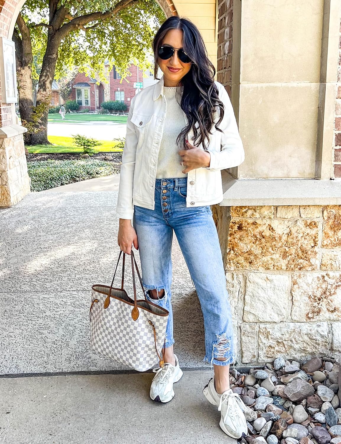 Basic Button Down Stretch Fitted Long Sleeves Denim Jean image 3