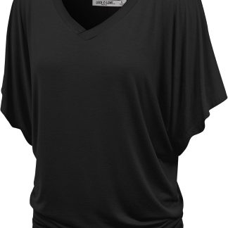 Lock and Love Versatile Casual Short Sleeve Dolman Top image 1
