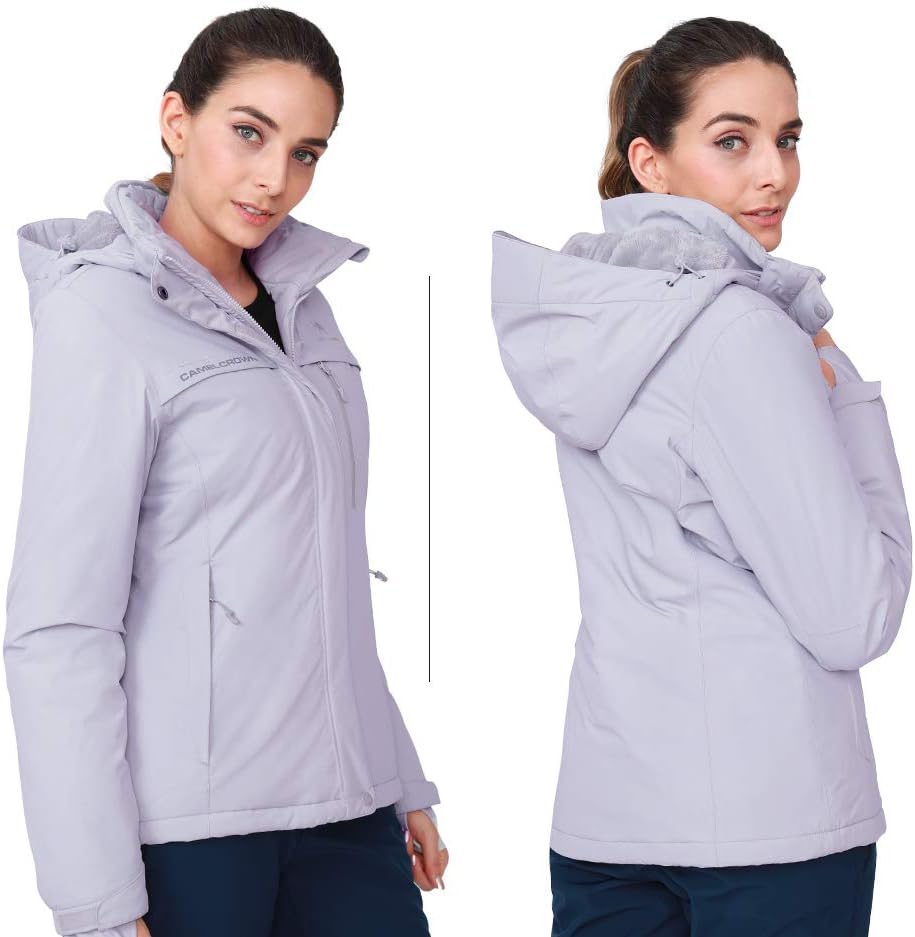 Women’s Mountain Snow Waterproof Ski Jacket Detachable Hood image 2