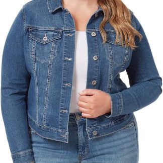 Pixie Classic Feminine Fit Crop Jean Jacket image 1